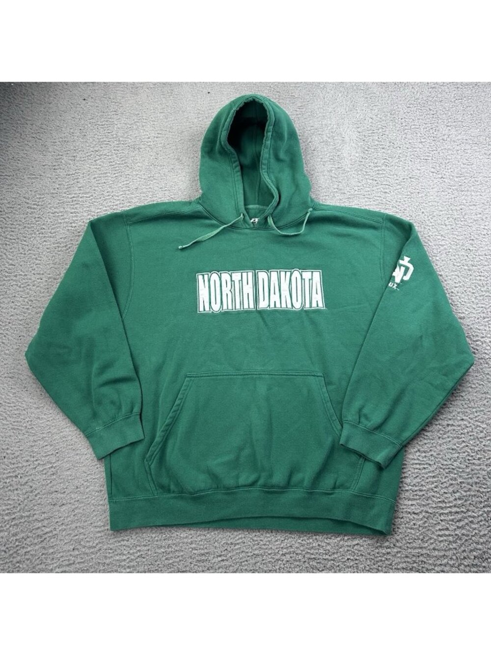 North Dakota Fighting Sioux Pullover Hoodie Sweatshirt Green Size XL